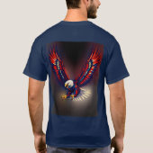 Patriotic USA Bald Eagle T-Shirt (Rückseite)