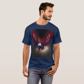 Patriotic USA Bald Eagle T-Shirt (Vorne ganz)