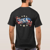 Patriotic USA Banner T-Shirt (Rückseite)