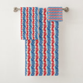 Patriotic USA Bath Towel Set (Insitu)