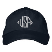 Patriotic USA Bestickte Baseballkappe (Vorderseite)
