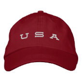 Patriotic USA Bestickte Baseballkappe (Vorderseite)