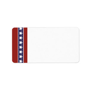 Patriotic USA Blank Address Label Adressaufkleber