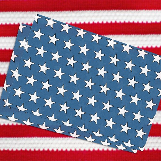 Patriotic USA Blue American Flag Stars Military Seidenpapier