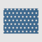 Patriotic USA Blue American Flag Stars Military Seidenpapier (Vorderseite)