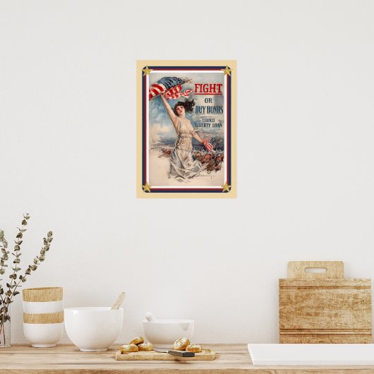 Patriotic USA Bonds Poster (Küche)
