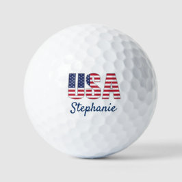 Patriotic USA Design Golf Balls Golfball