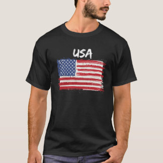 Patriotic USA Design mit amerikanischer Flagge der T-Shirt