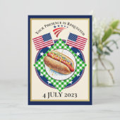 Patriotic USA Einladung (Stehend Vorderseite)