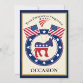 Patriotic USA Einladung (Vorderseite)