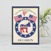 Patriotic USA Einladung (Stehend Vorderseite)