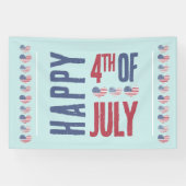 Patriotic USA Flag 4. Juli Banner (Horizontal)