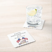 Patriotic USA Flag 4. Juli Untersetzer (Vor Ort)