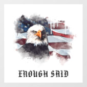 *~* Patriotic USA Flag American Bald EAGLE AP16 Fensteraufkleber (Blatt)