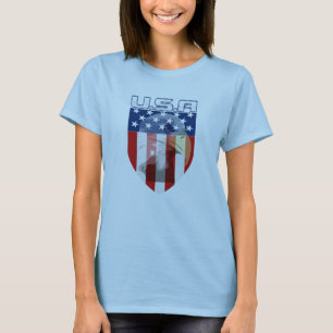 PATRIOTIC USA FLAG AND EAGFL T-Shirt