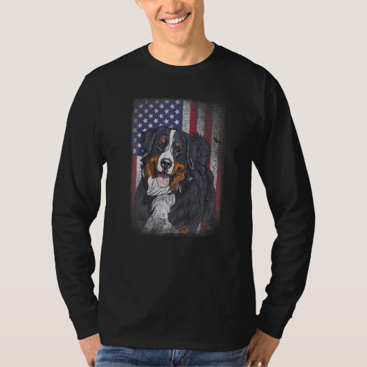 Patriotic USA Flag Australian Shepherd for Lab Own T-Shirt (Vorderseite)