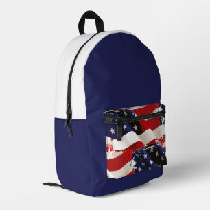 Patriotic USA Flag Backpack Bedruckter Rucksack