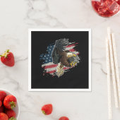 Patriotic USA Flag Bald Eagle Serviette (Beispiel)