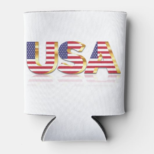 Patriotic USA Flag Can Cooler Dosenkühler (Vorderseite)