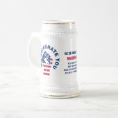 Patriotic USA Flag CELEBRATE BEST VATER EVER Bierglas (Vorderseite Links)