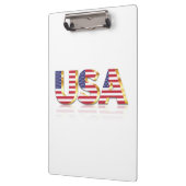 Patriotic USA Flag Clipboard Klemmbrett (Links)