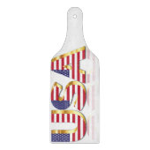 Patriotic USA Flag Cutting Board Schneidebrett (Vorderseite)