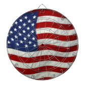 Patriotic USA Flag Dart Board Dartscheibe (vorne)