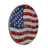 Patriotic USA Flag Dart Board Dartscheibe (Vorderseite Links)