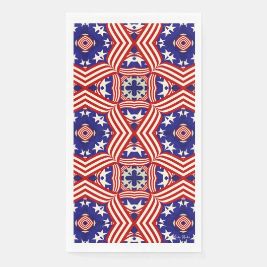Patriotic USA Flag Design Serviette (Vorderseite)
