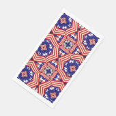 Patriotic USA Flag Design Serviette (Ecke)