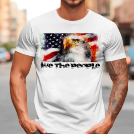 Patriotic USA Flag & Eagle T - Shirt