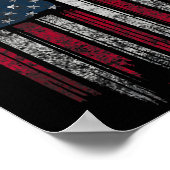 Patriotic Usa Flag Fighter Jets Lover 4th Of July Poster (Ecke)