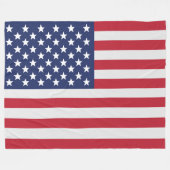 Patriotic USA Flag Fleece Blanket - American Pride (Vorderseite (Horizontal))