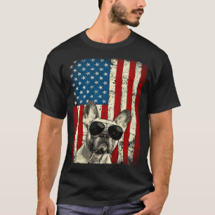 Patriotic USA Flag Französischer Bulldog für Frenc T-Shirt