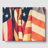 Patriotic USA Flag Funerorial Gästebuch (Rückseite)