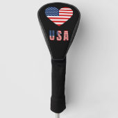 Patriotic USA Flag Golf Club Head Cover Golf Headcover (Vorderseite)
