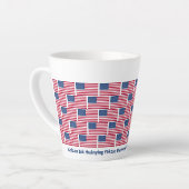 Patriotic USA Flag Hospitality Milchtasse (Linke Ecke)