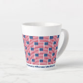 Patriotic USA Flag Hospitality Milchtasse (Rechte Ecke)