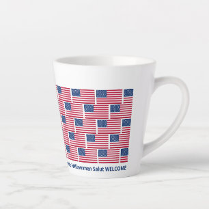 Patriotic USA Flag Hospitality Milchtasse