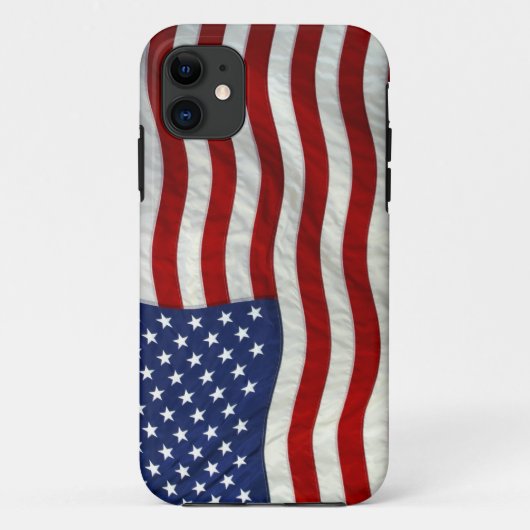 Patriotic USA Flag iPhone Case (Rückseite)