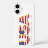 Patriotic USA Flag iPhone Case (Rückseite)