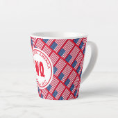 Patriotic USA Flag Monogram Milchtasse (Rechte Ecke)
