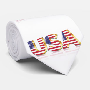 Patriotic USA Flag Neck Tie Krawatte
