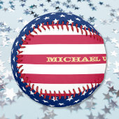 Patriotic USA Flag Stars Streifen Individuelle Nam Baseball