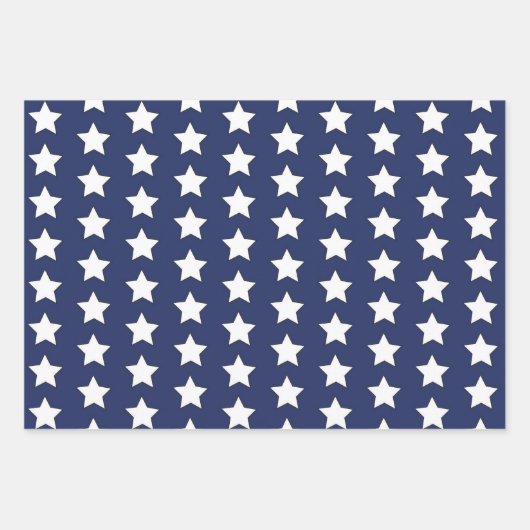 Patriotic USA Flag Stars & Stripes American Geschenkpapier Set (Vorderseite 2)