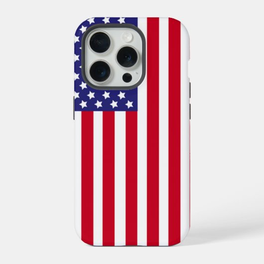 Patriotic USA Flag Stars & Stripes American iPhone Hülle (Rückseite)