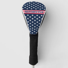 Patriotic USA Flag 🇺 🇸 Stars & Stripes Golfer Golf Headcover