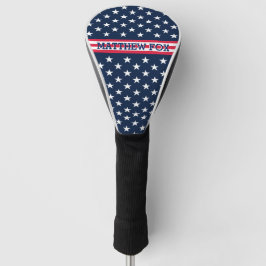 Patriotic USA Flag 🇺 🇸 Stars & Stripes Golfer Golf Headcover