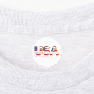 Patriotic USA Flag Stickers Etiketten