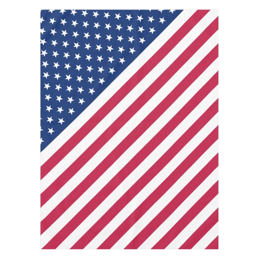 Patriotic USA Flag Streifen Stars Decke Tablecloth (Vorderseite)